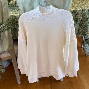 Long sleeve white sweater by Time/True